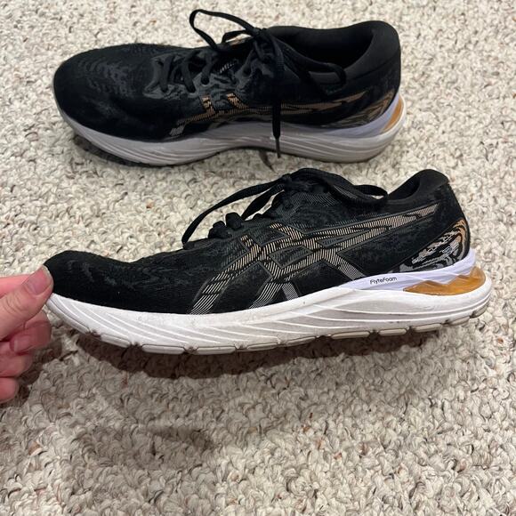 Asics Gel Cumulus 23 Running shoes Sz 9.5 Wide Black Sun Peach Active Outdoor - Picture 2 of 7